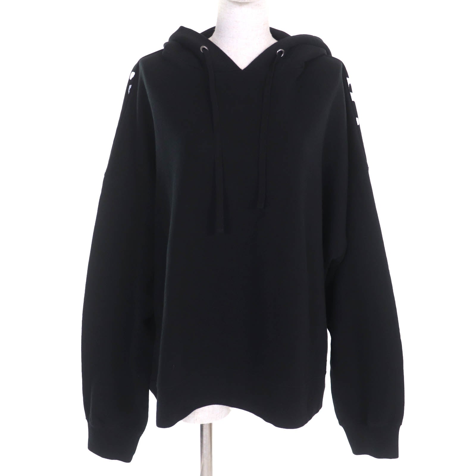 本日削除◆美品◆メゾンマルジェラ 2021aw AIDS チャリティー パーカー Great Maison Margiela hoodie AIDS Charity Print Pullover black M