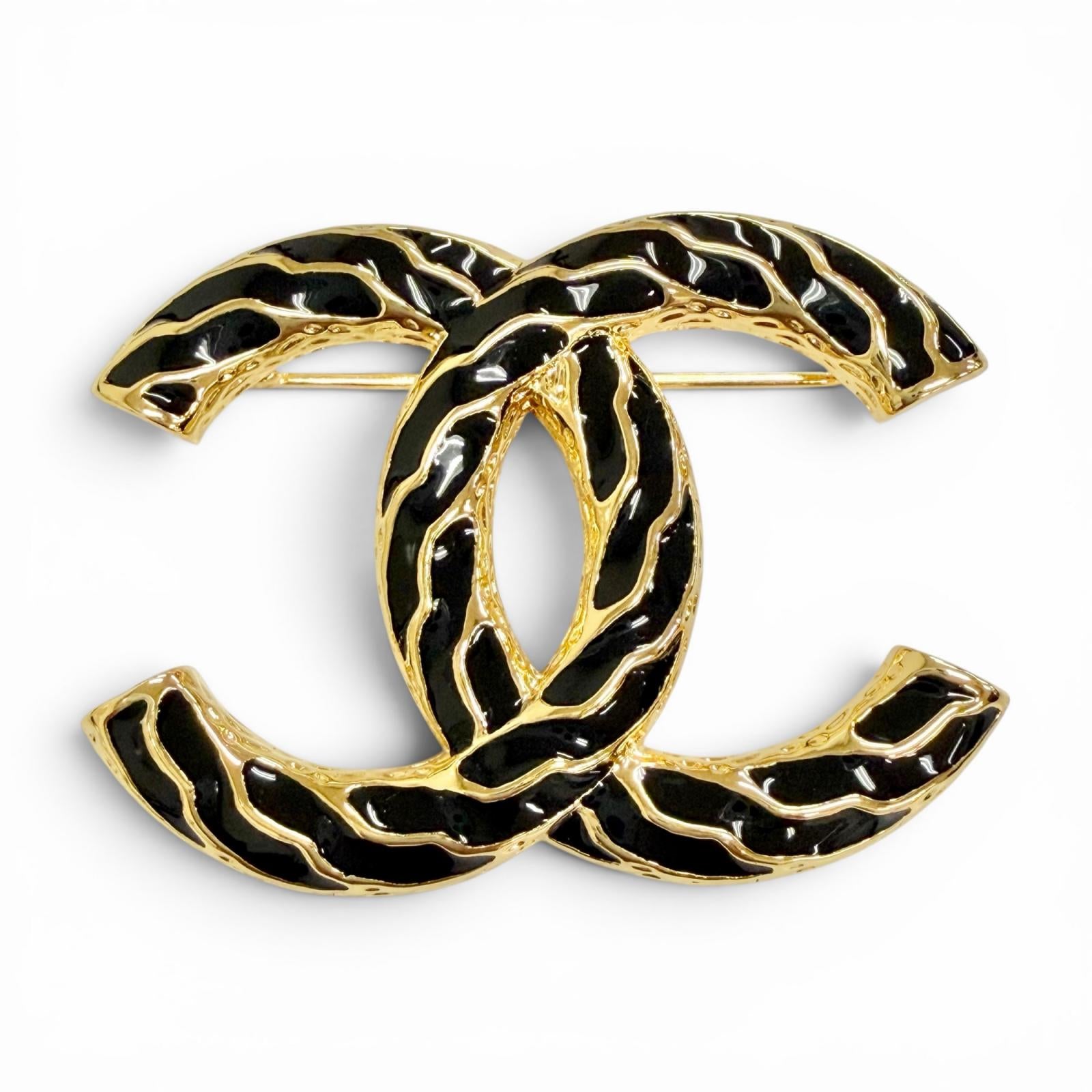 Excellent CHANEL Brooch COCO Mark gold Women B24P – caro-japan