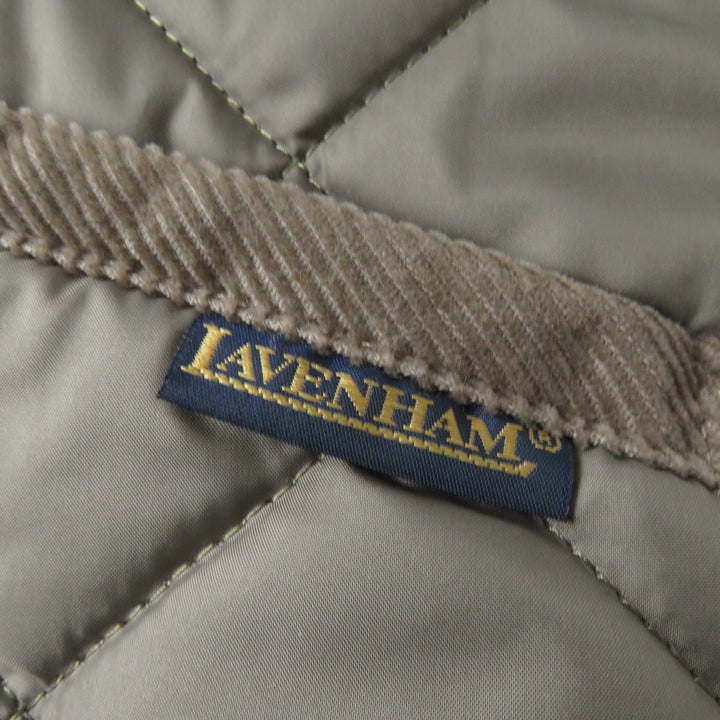 Discounted Excellent LAVENHAM coat Quilted jacket with hood and padding Khaki Brown 34