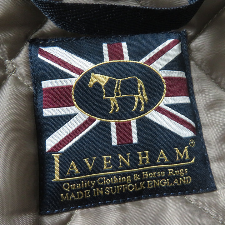 Discounted Excellent LAVENHAM coat Quilted jacket with hood and padding Khaki Brown 34