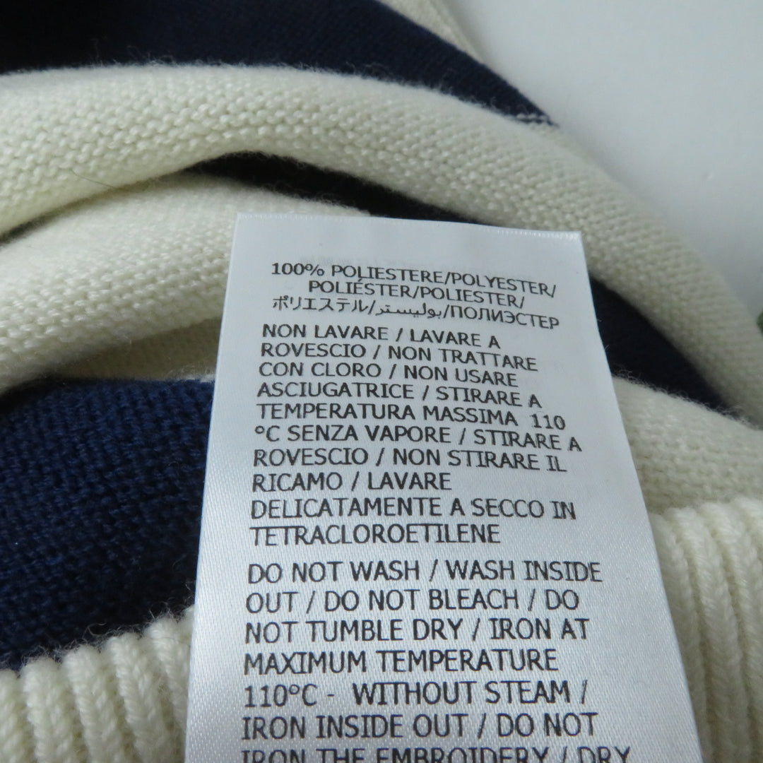 Discounted Pristine GUCCI skirt Marine striped knit Ivoryx navy Women XS 691664