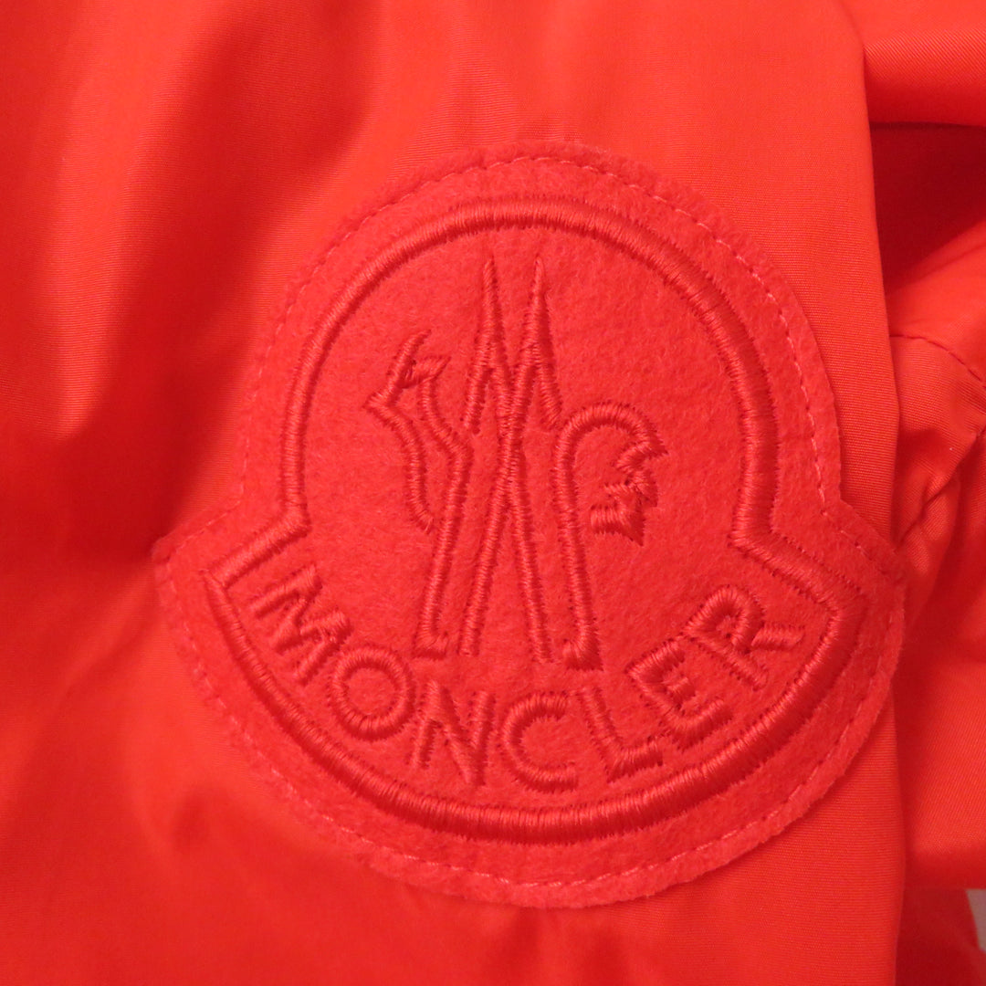 Pristine MONCLER 尼龙夹克 ALEXANDRITE 带帽，饰有品牌标志贴片，拉链开合，橙色尼龙材质，女款2