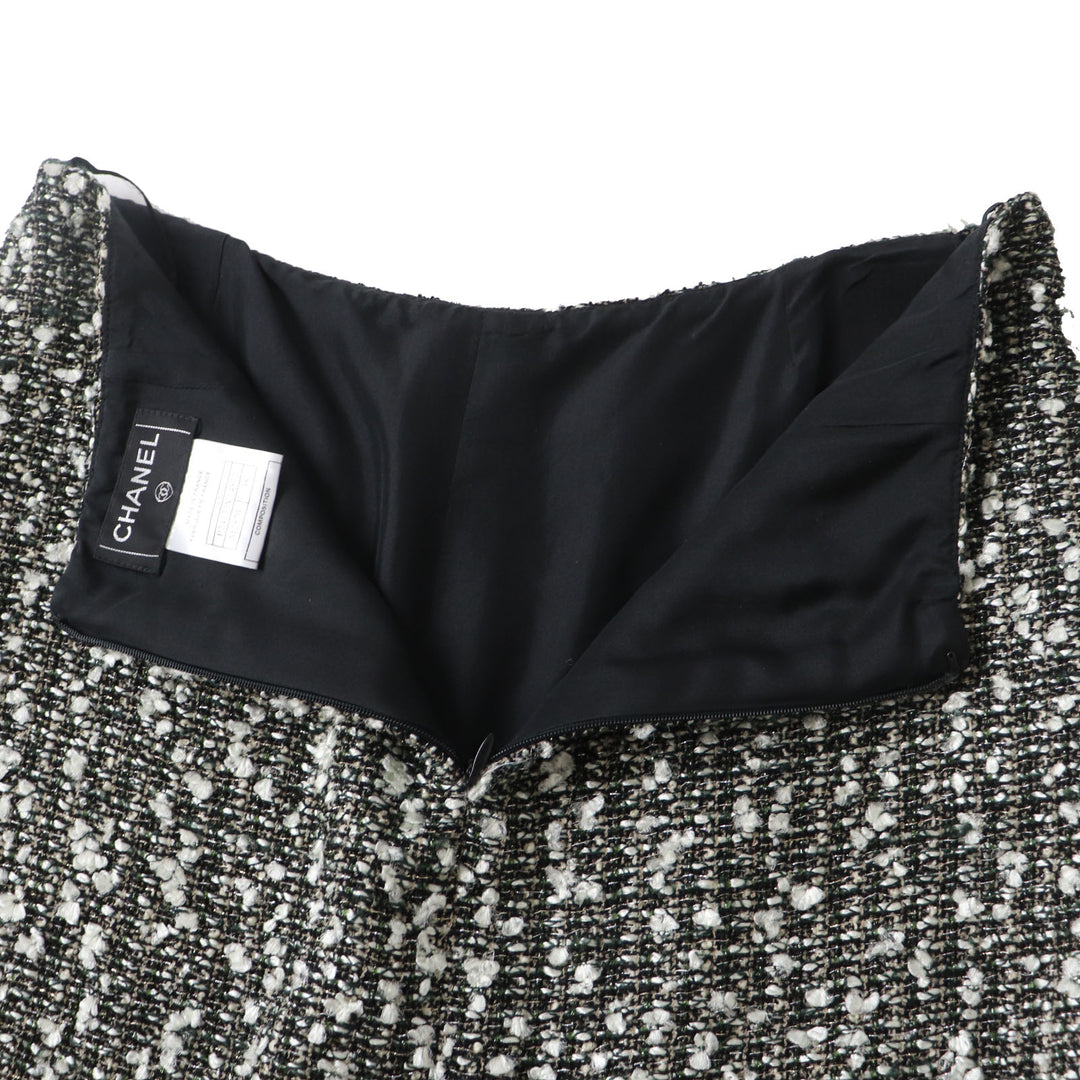 素晴らしい CHANEL ツイードスカート ココマーク付き マルチレーヨン レディース 38 04A P24139
