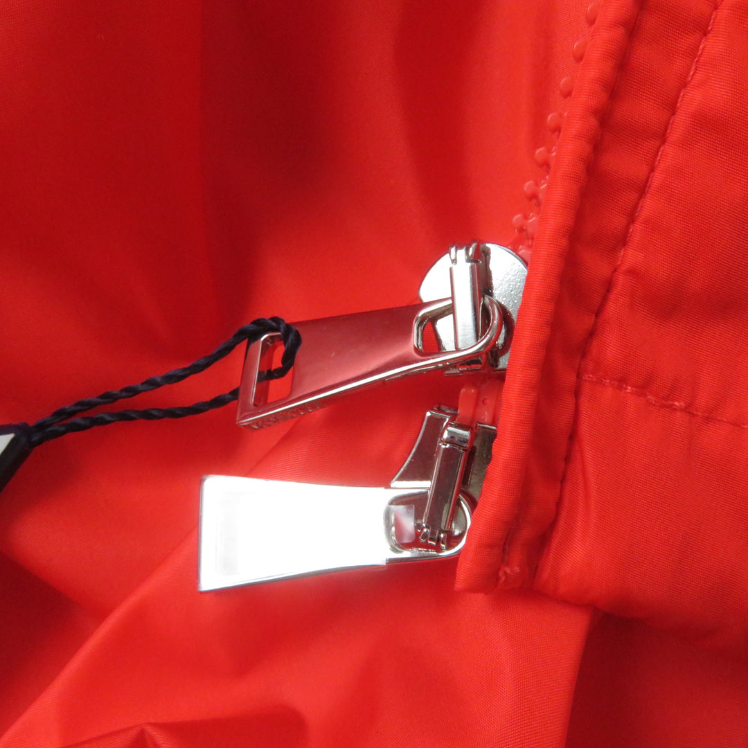 新品 MONCLER ナイロンジャケット ALEXANDRITE フード付き ロゴパッチ ZIP UP オレンジ ナイロン レディース1