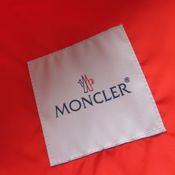 新品 MONCLER ナイロンジャケット ALEXANDRITE フード付き ロゴパッチ ZIP UP オレンジ ナイロン レディース1