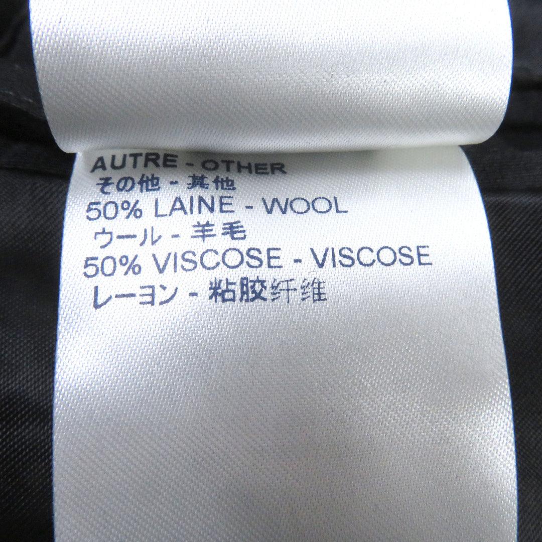 Discounted Great LOUIS VUITTON suit Monogram embossed peak lapel double-breasted black mens