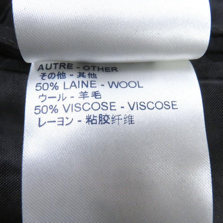 Discounted Great LOUIS VUITTON suit Monogram embossed peak lapel double-breasted black mens