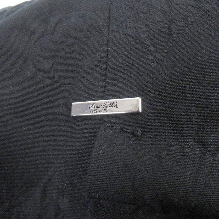 Discounted Great LOUIS VUITTON suit Monogram embossed peak lapel double-breasted black mens