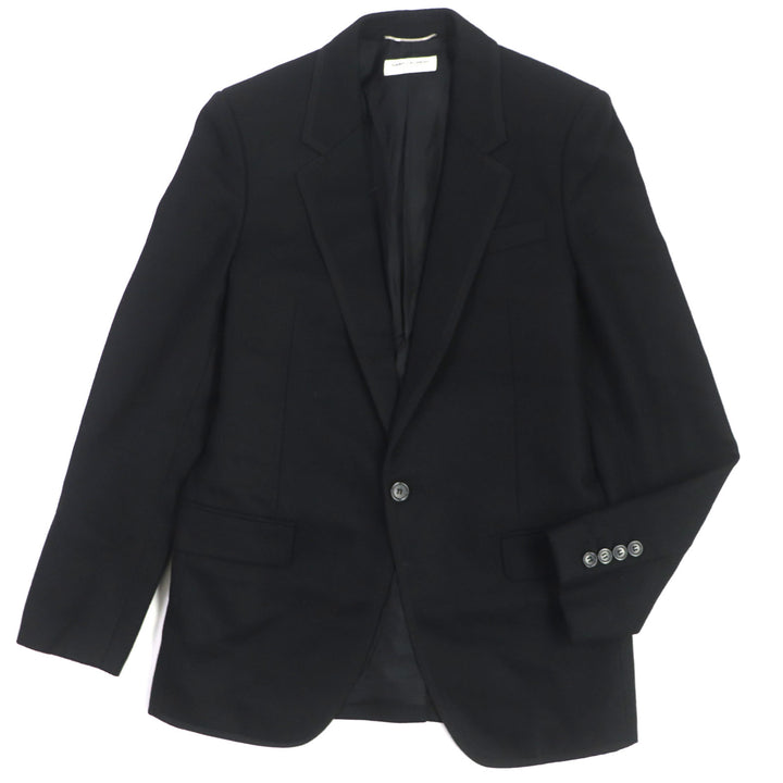 Excellent SAINT LAURENT PARIS tailored jacket Lining: 100% silk, black mens 46 687349