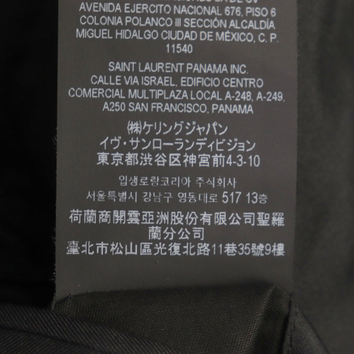 Excellent SAINT LAURENT PARIS tailored jacket Lining: 100% silk, black mens 46 687349