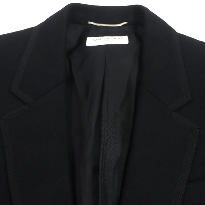 Excellent SAINT LAURENT PARIS tailored jacket Lining: 100% silk, black mens 46 687349