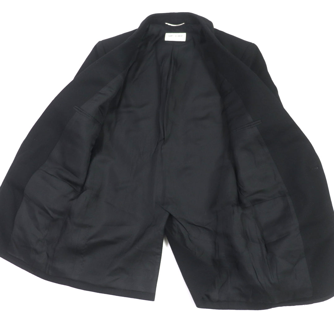 Excellent SAINT LAURENT PARIS tailored jacket Lining: 100% silk, black mens 46 687349