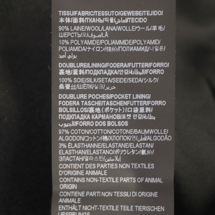 Excellent SAINT LAURENT PARIS tailored jacket Lining: 100% silk, black mens 46 687349