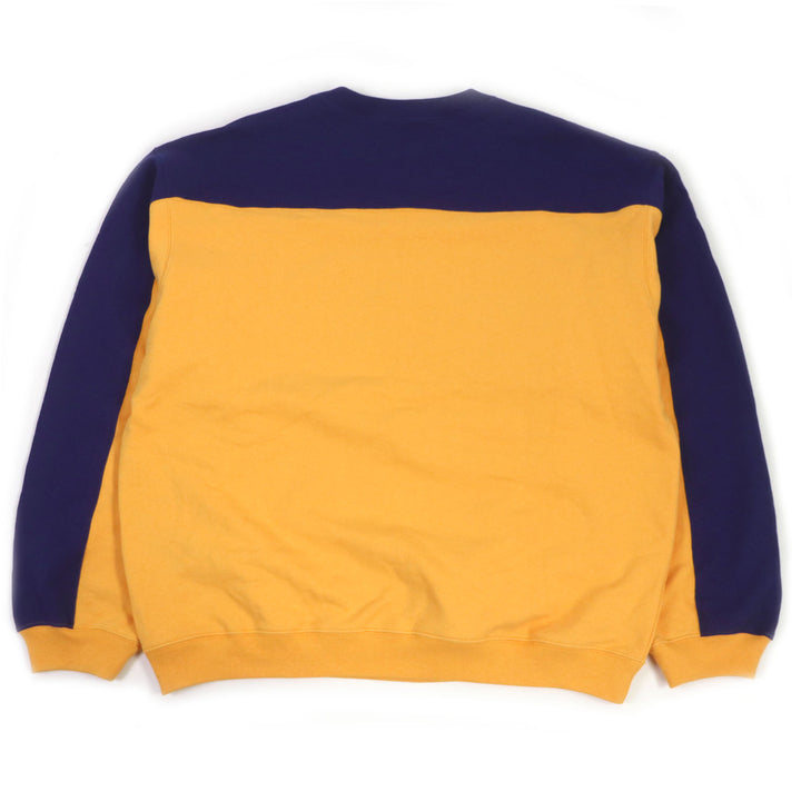 Discounted Great GUCCI×THE NORTH FACE sweat Two-tone sweatshirt Navy orange mens M 671449