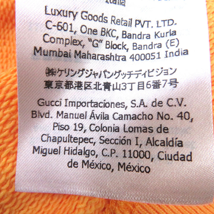 Discounted Great GUCCI×THE NORTH FACE sweat Two-tone sweatshirt Navy orange mens M 671449