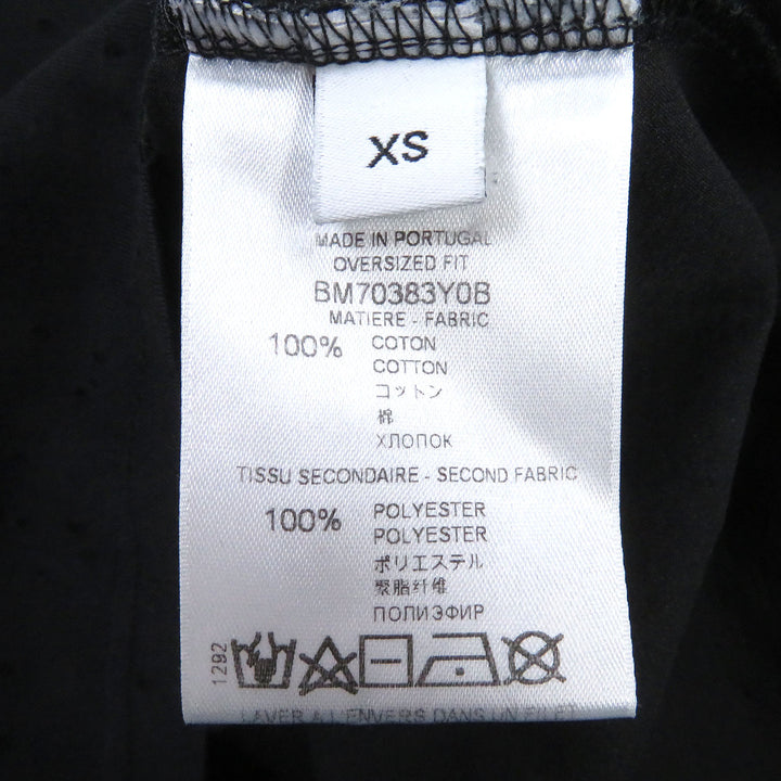 Discounted Great GIVENCHY Short sleeve T-shirt Destroyed logo print black XS BM70383Y0B