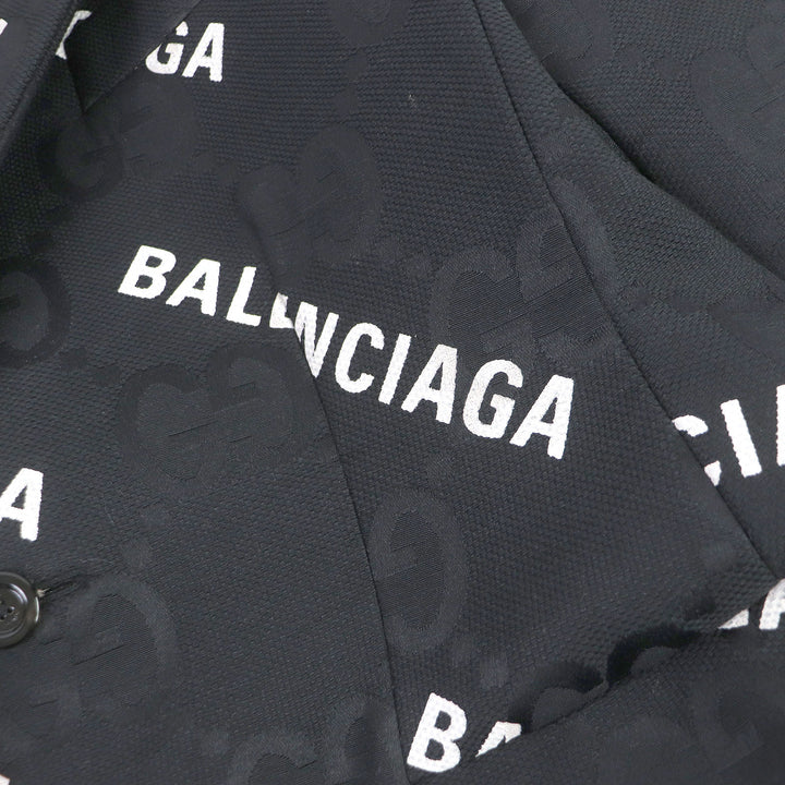 Discounted Excellent GUCCI×BALENCIAGA tailored jacket The Hacker Jumbo GG Jacket