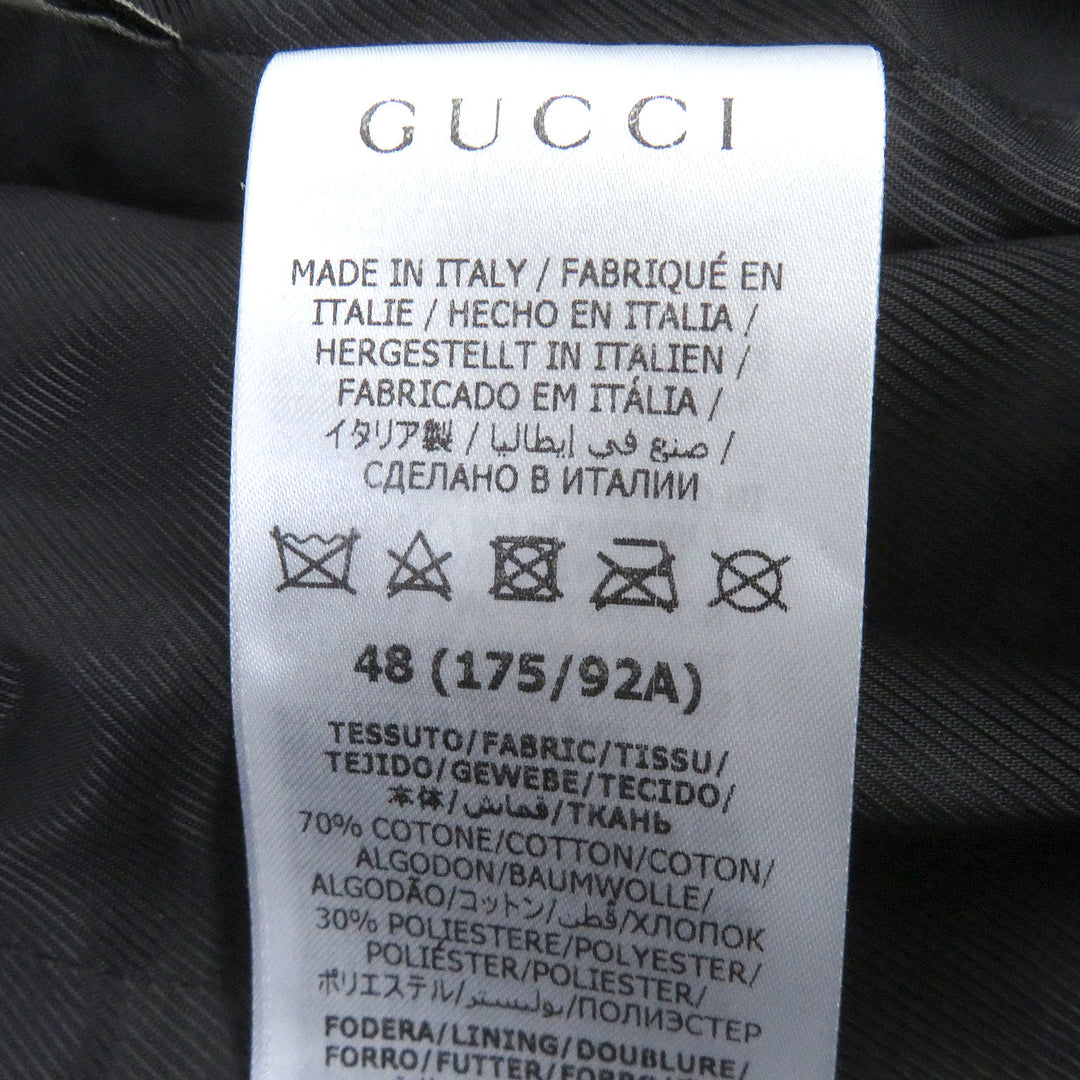 Discounted Excellent GUCCI×BALENCIAGA tailored jacket The Hacker Jumbo GG Jacket