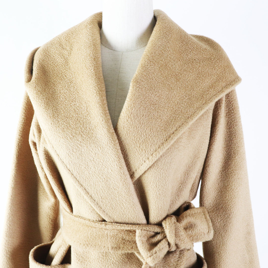 Discounted Great Max Mara coat rialto Belted hooded wrap coat Camel Camel Women 36