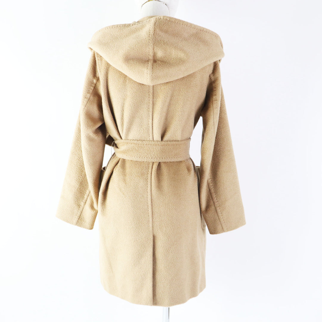 Discounted Great Max Mara coat rialto Belted hooded wrap coat Camel Camel Women 36