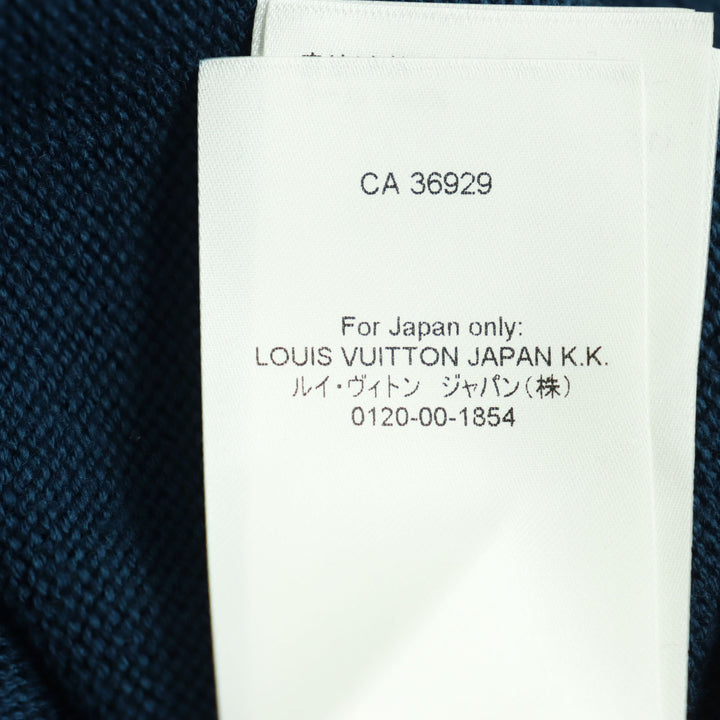 Discounted Excellent LOUIS VUITTON knit LV logo embroidery high gauge crew neck bicolor