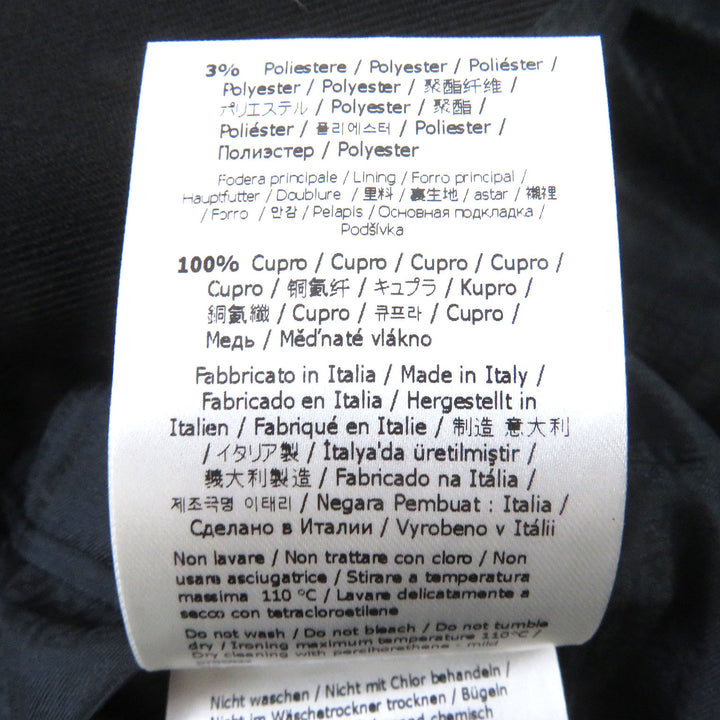 Pristine FENDI tailored jacket Double-breasted Gabardine Blazer black wool mens 48 FJ0641