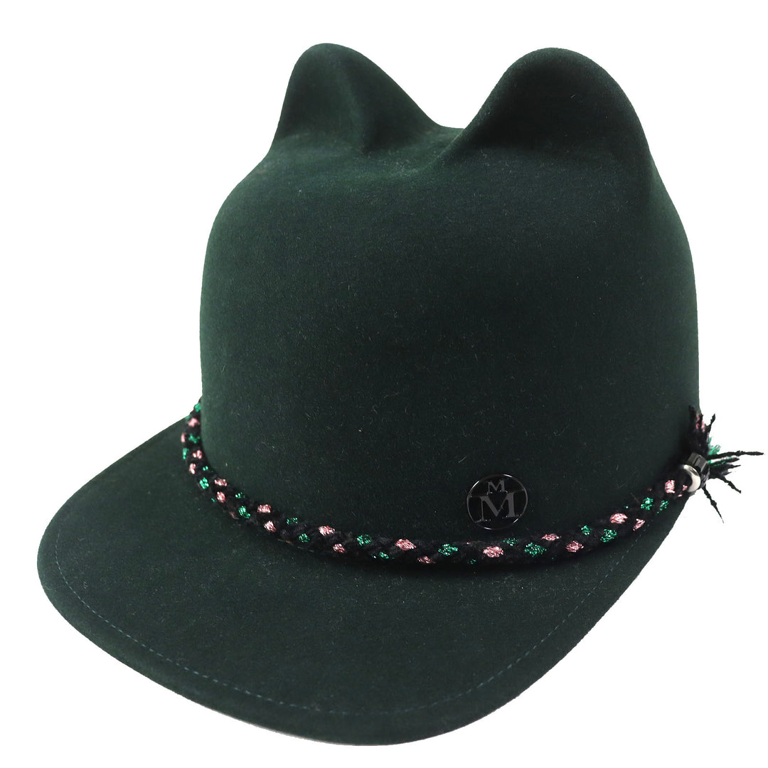 Discounted Pristine MAISON MICHEL cap JAMIE HAT Jamie Cat Ear Felt Hat Rabbit S