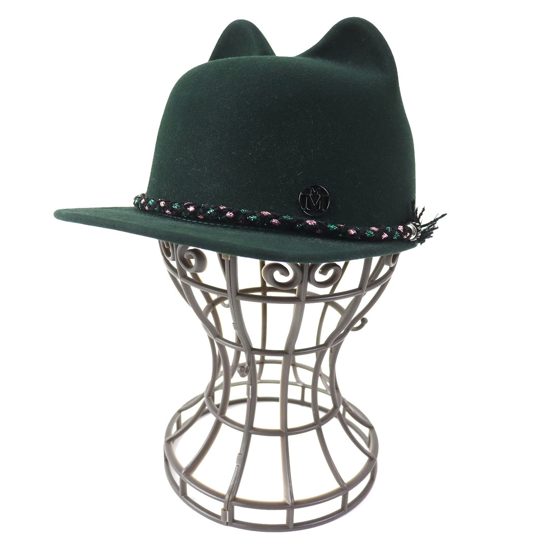 Discounted Pristine MAISON MICHEL cap JAMIE HAT Jamie Cat Ear Felt Hat Rabbit S