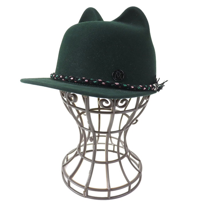 Discounted Pristine MAISON MICHEL cap JAMIE HAT Jamie Cat Ear Felt Hat Rabbit S