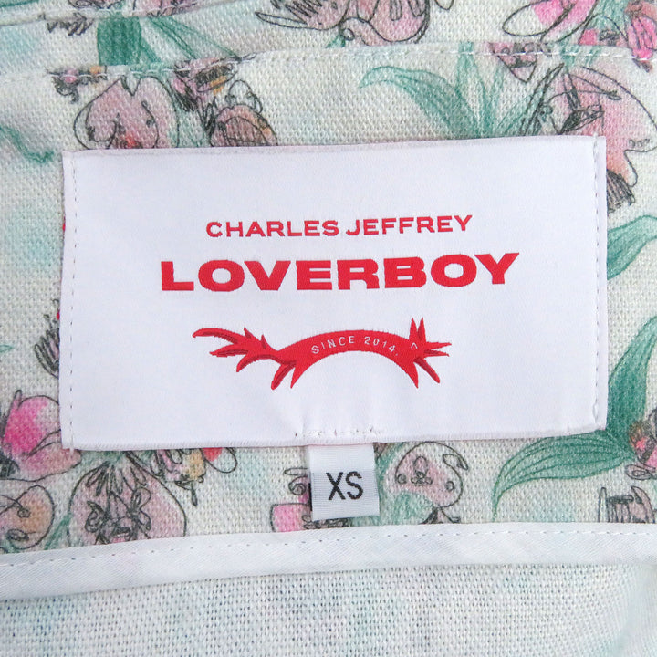 Discounted Excellent Charles Jeffrey Loverboy coat Loverboy Floral Pattern BalmacaanCoat XS