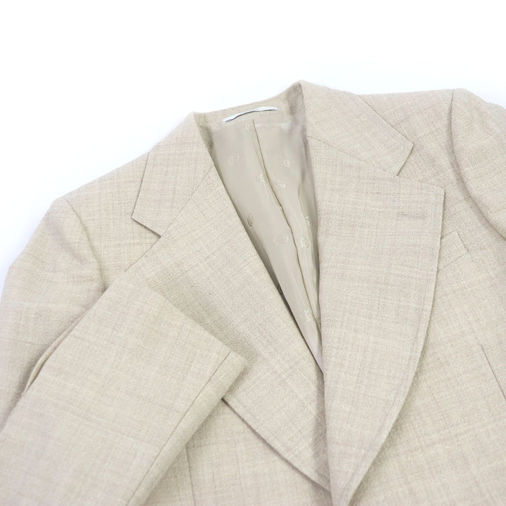 Discounted Excellent GUCCI tailored jacket Woven wide lapel gold button 44 623122