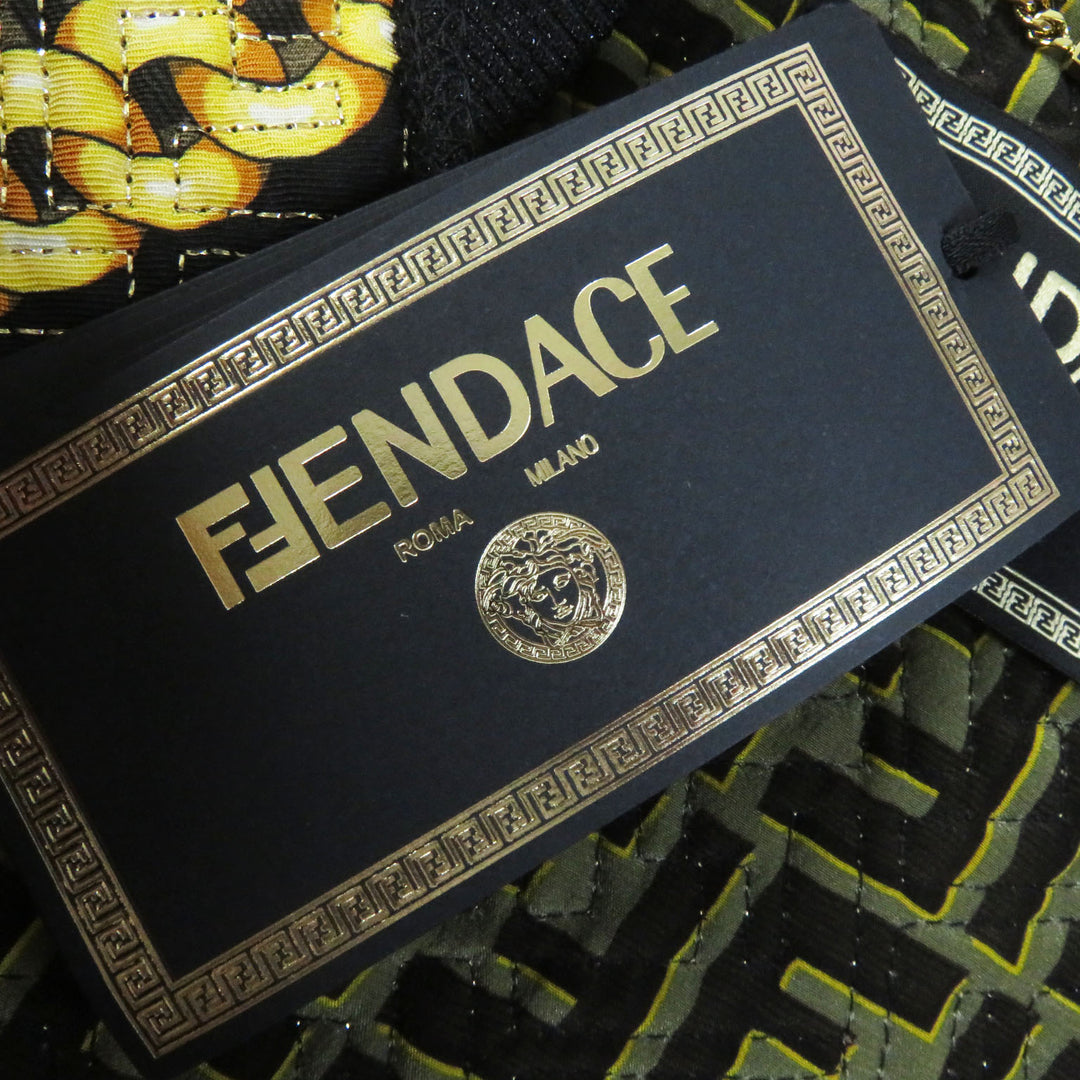 Discounted Pristine FENDACE Blouson FF logo Baroque Pattern 36 FJ7258