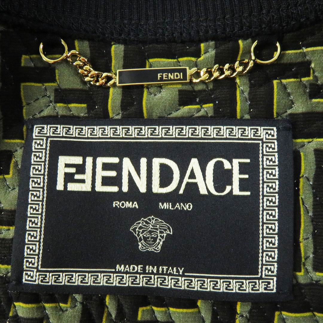 Discounted Pristine FENDACE Blouson FF logo Baroque Pattern 40 FJ7258