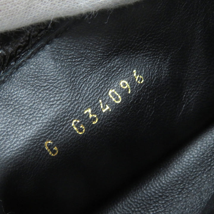 Discounted Great CHANEL short boots COCO Mark Embroidery Matelasse leather Women 36 G34096