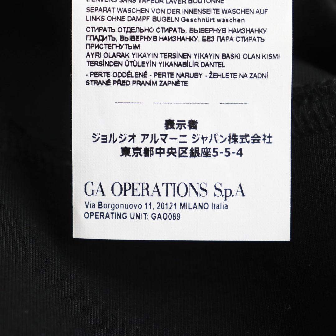 Discounted Excellent EMPORIO ARMANI Track jacket Double jersey Embossed side logo line L
