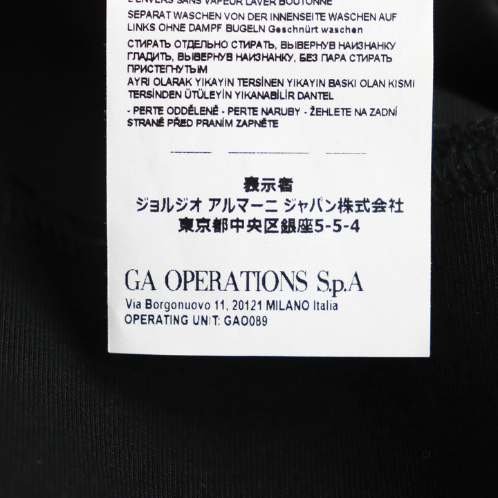 Discounted Excellent EMPORIO ARMANI Track jacket Double jersey Embossed side logo line L