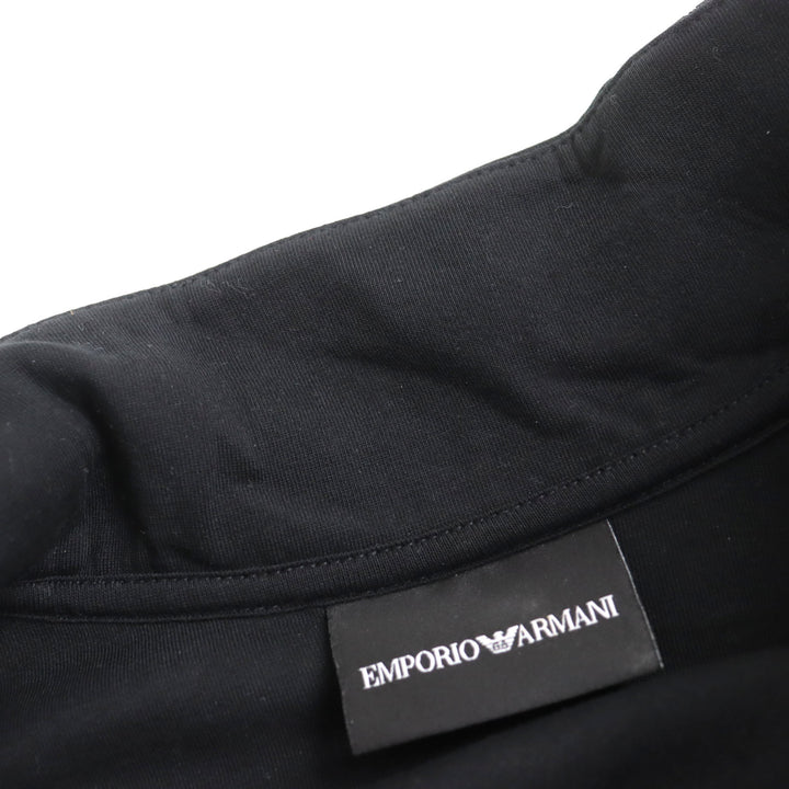 Discounted Excellent EMPORIO ARMANI Track jacket Double jersey Embossed side logo line L