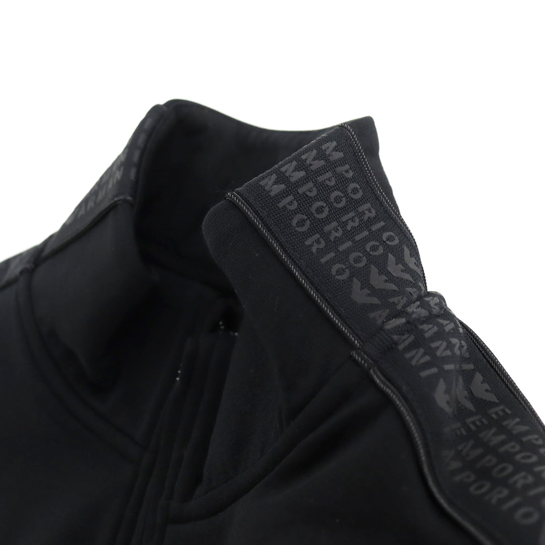 Discounted Excellent EMPORIO ARMANI Track jacket Double jersey Embossed side logo line L