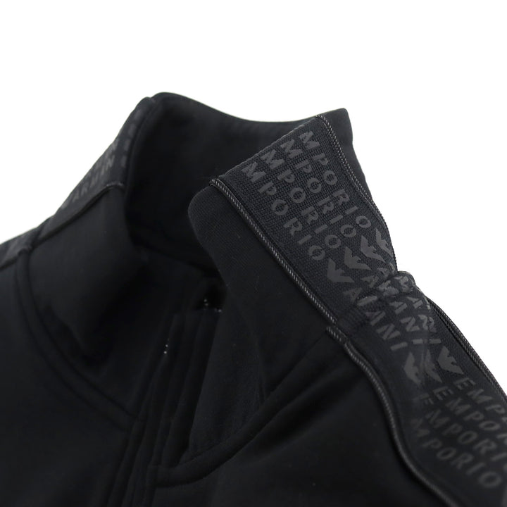 Discounted Excellent EMPORIO ARMANI Track jacket Double jersey Embossed side logo line L