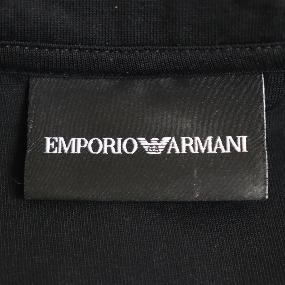 Discounted Excellent EMPORIO ARMANI Track jacket Double jersey Embossed side logo line L