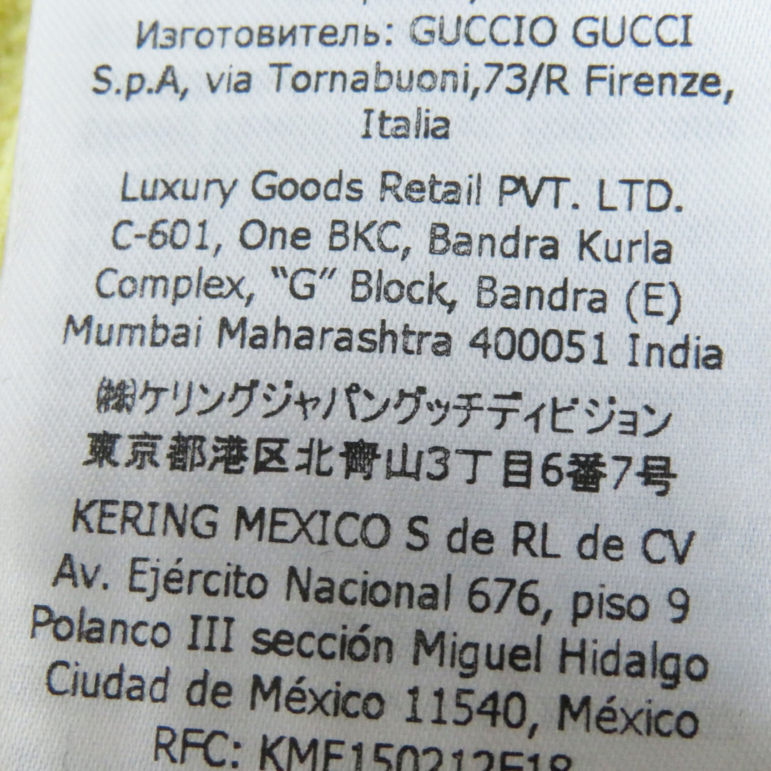 Discounted Pristine GUCCI×adidas Long skirt Striped knit Yellow black Rayon Women L 697710