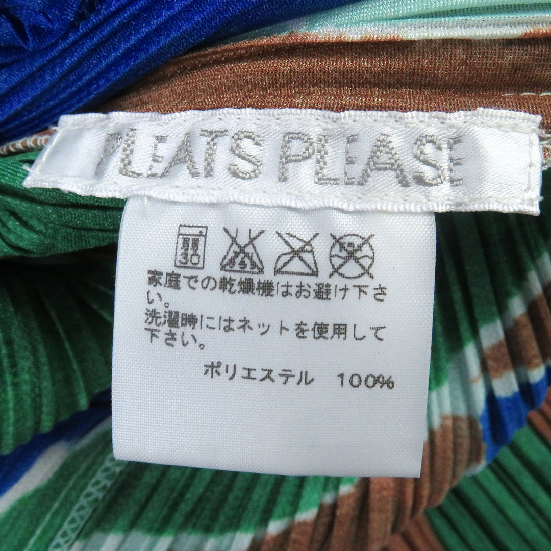 Discounted Pristine PLEATS PLEASE one piece All-over print Slit neck Sleeveless 2
