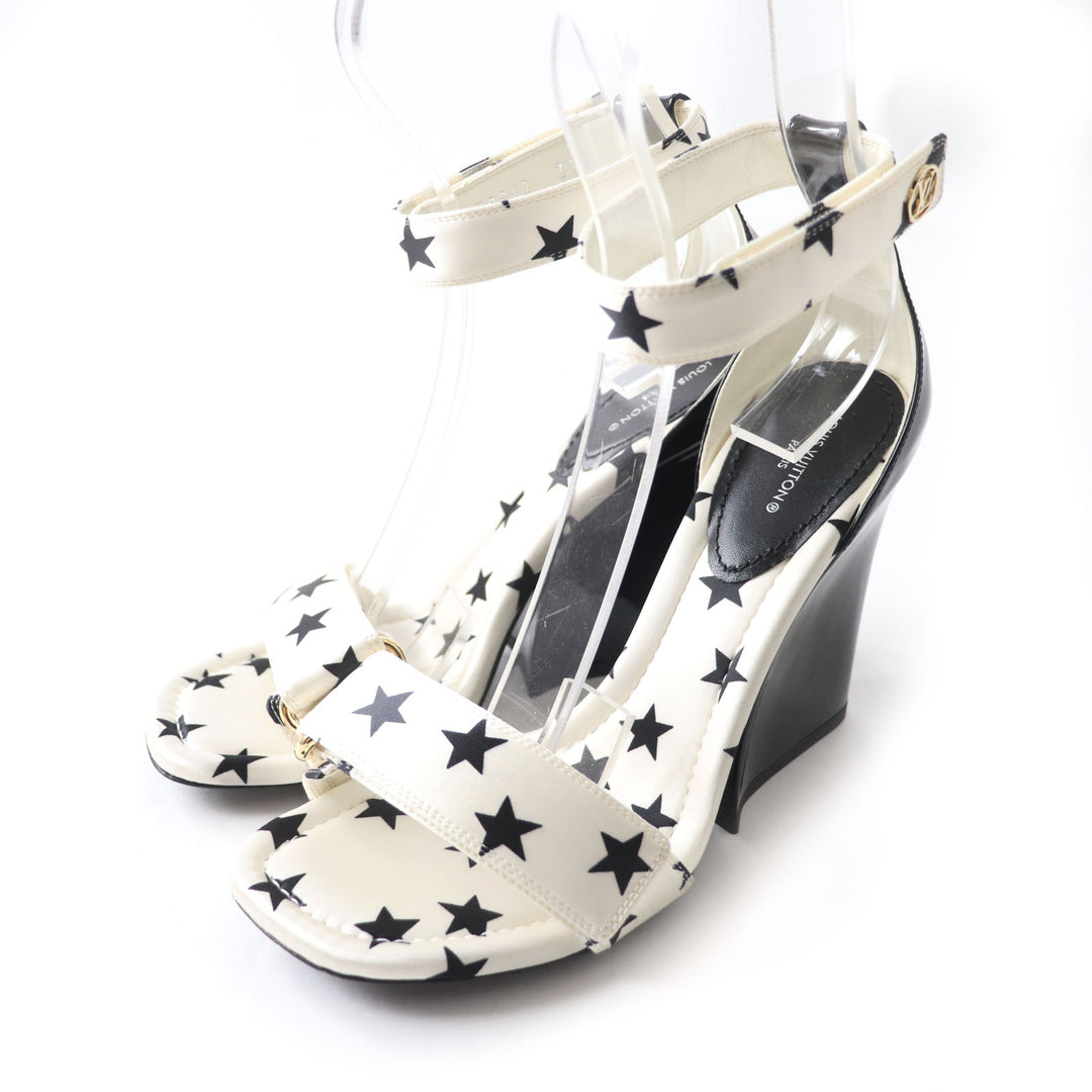 Discounted Excellent LOUIS VUITTON Sandals Technical satin with metal logo Technical satin