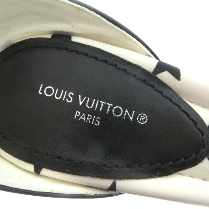 Discounted Excellent LOUIS VUITTON Sandals Technical satin with metal logo Technical satin