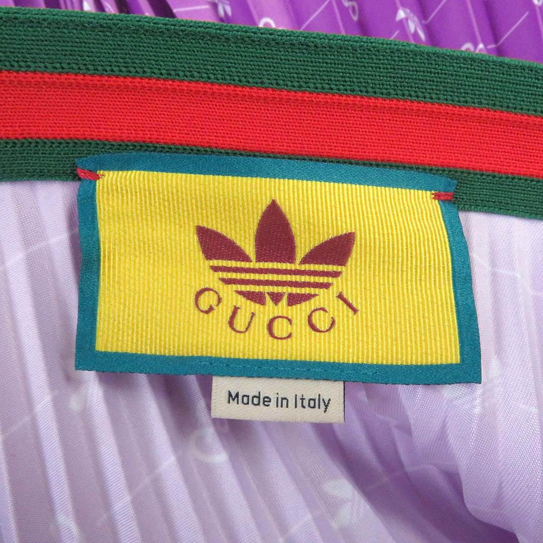 Discounted Pristine GUCCI×adidas Pleated skirt Web line GG logo trefoil longskirt 42 696770