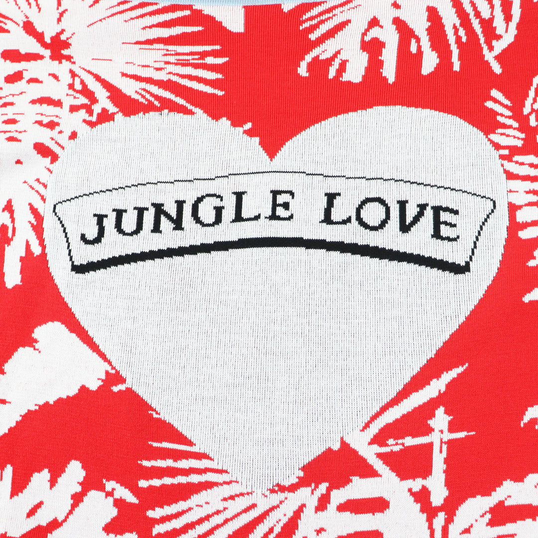 Discounted Pristine HERMES one piece JUNGLE LOVE Tunic / Red silk Women 38 3E2827D3