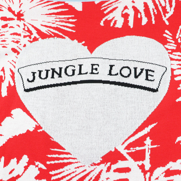 Discounted Pristine HERMES one piece JUNGLE LOVE Tunic / Red silk Women 38 3E2827D3