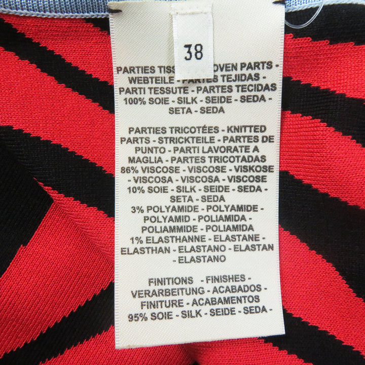 Discounted Pristine HERMES one piece JUNGLE LOVE Tunic / Red silk Women 38 3E2827D3