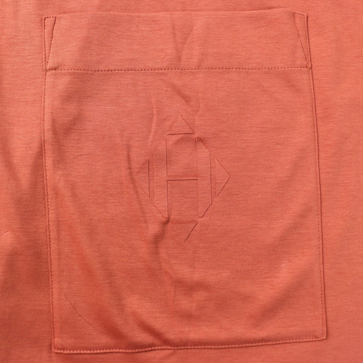Discounted Excellent HERMES Wrap skirt H motif pocket Above knee length Mini length Brown