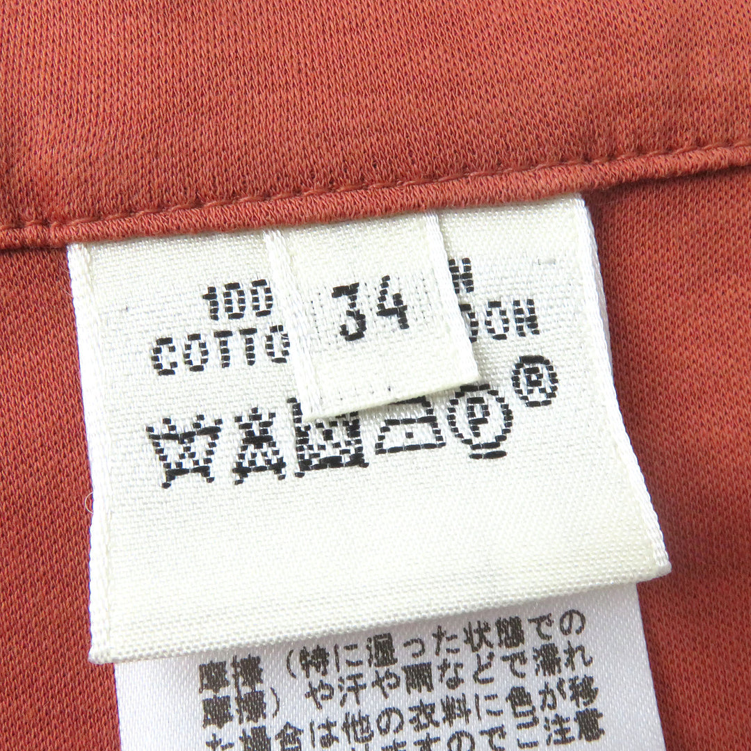 Discounted Excellent HERMES Wrap skirt H motif pocket Above knee length Mini length Brown